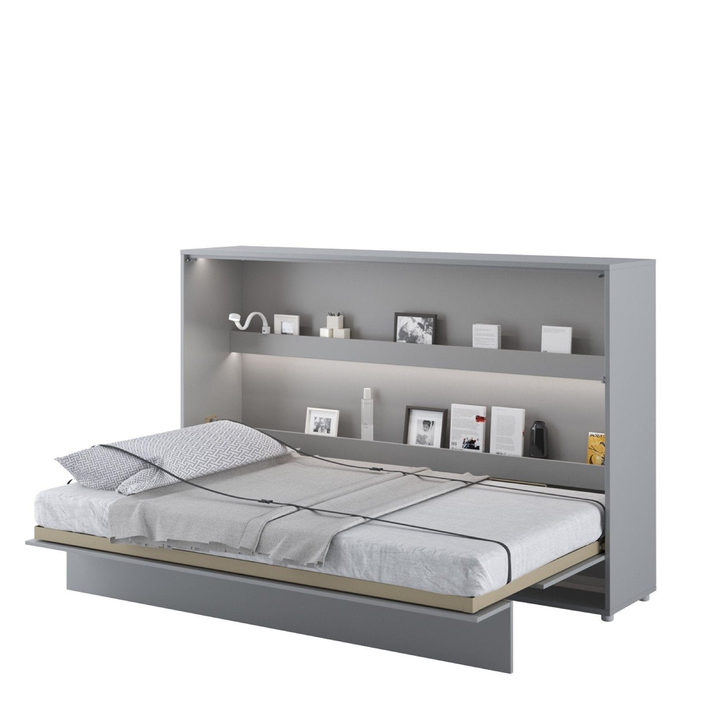 BC-05 Łóżko ścienne poziome Concept 120 cm z szafką do przechowywania