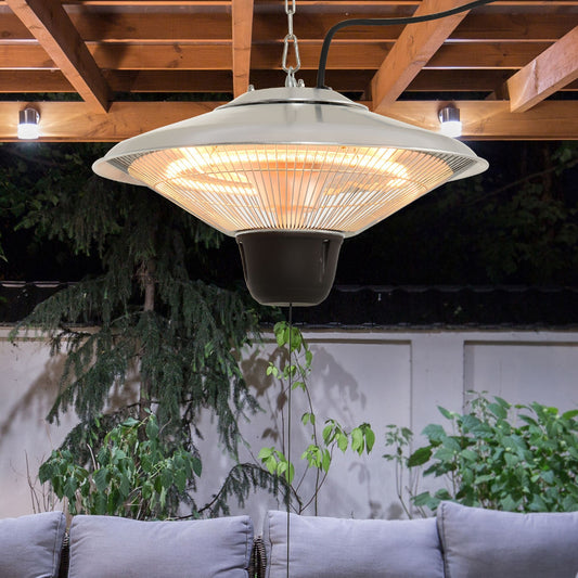 Outsunny 1500W Outdoor Heater in Silver, image 2