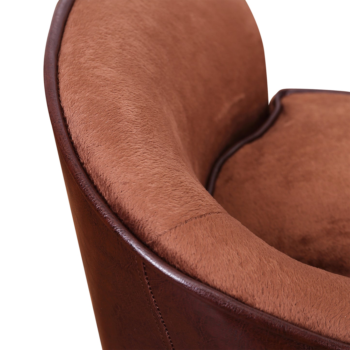PawHut Dog Sofa Chair z nogami, kanapa dla zwierząt z miękką poduszką dla bardzo małych psów i kotów, brązowa, 68,5 x 40,5 x 40,5 cm