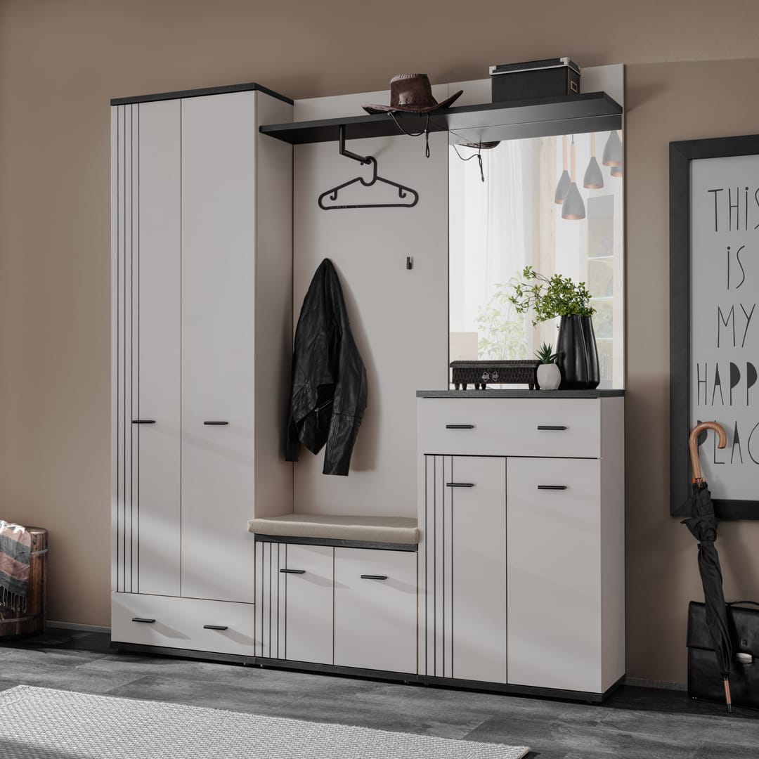 Hugo Tall Hallway Cabinet 60cm