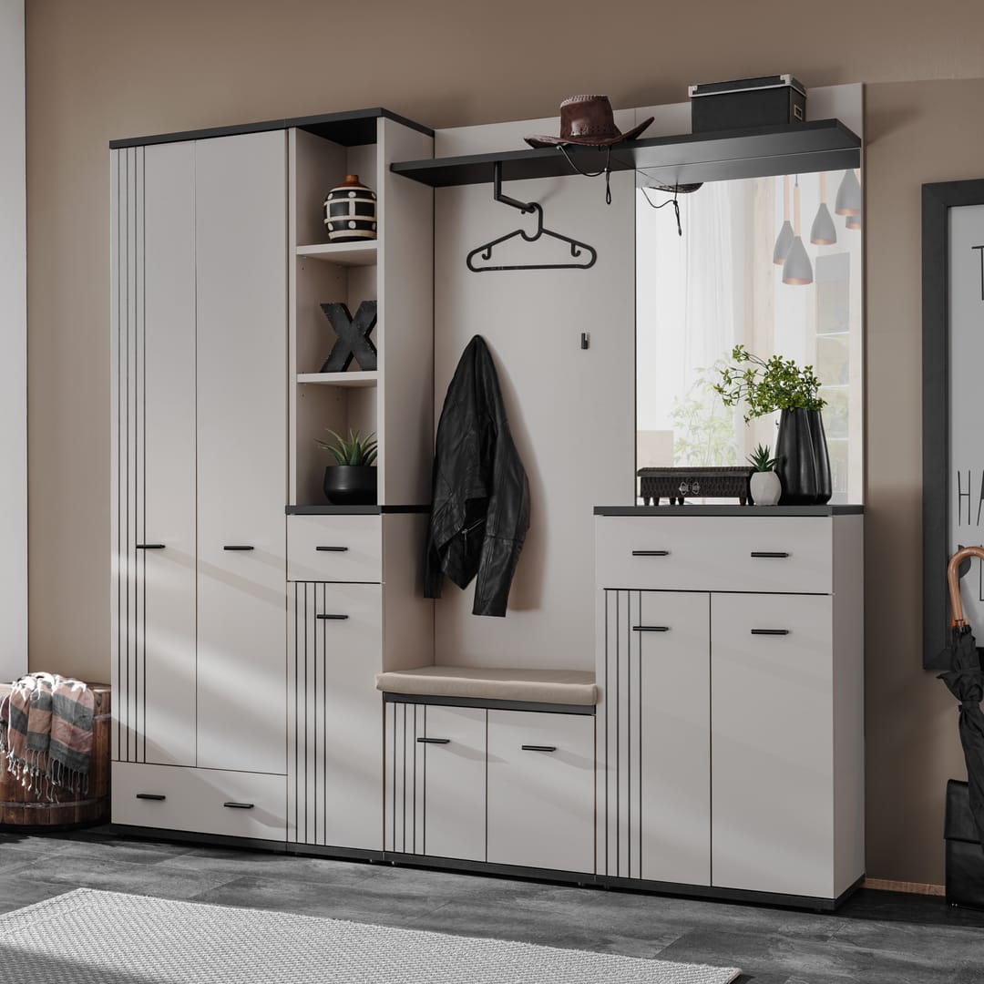 Hugo Tall Hallway Cabinet 60cm