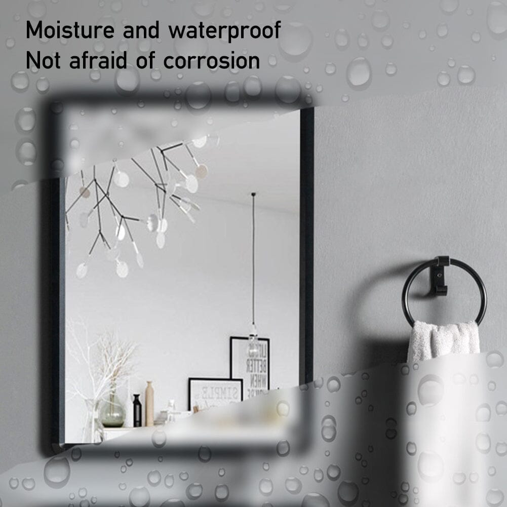 630x480mm Bathroom Mirror Black Framed Decorative Mirror