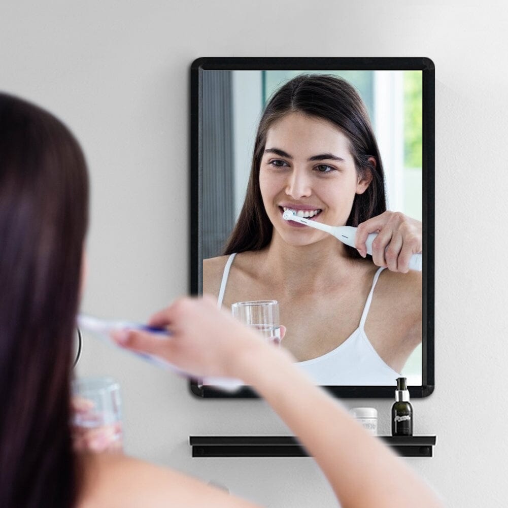 630x480mm Bathroom Mirror Black Framed Decorative Mirror
