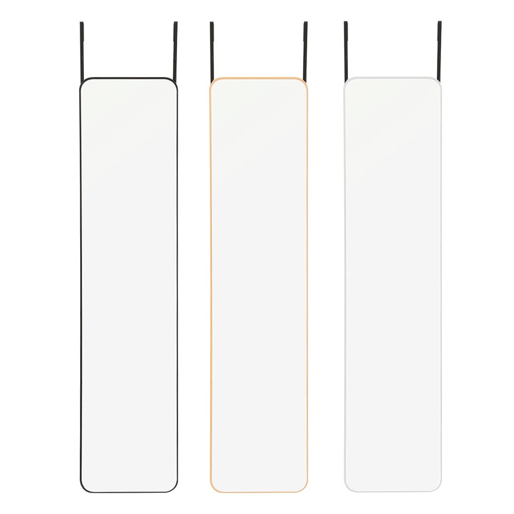 Sleek Door-Hanging Full Length Mirror with Rounded Edges