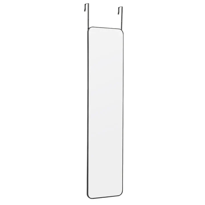 Sleek Door-Hanging Full Length Mirror with Rounded Edges