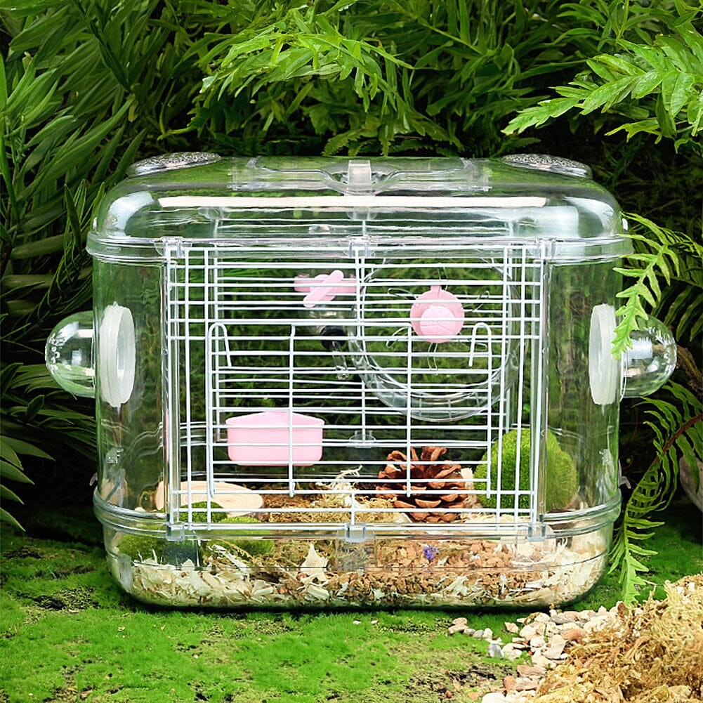 Portable Transparent Hamster Cage