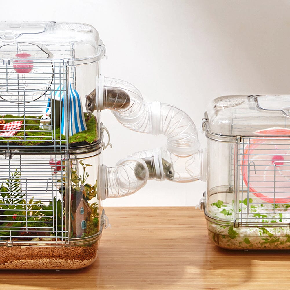 Portable Transparent Hamster Cage