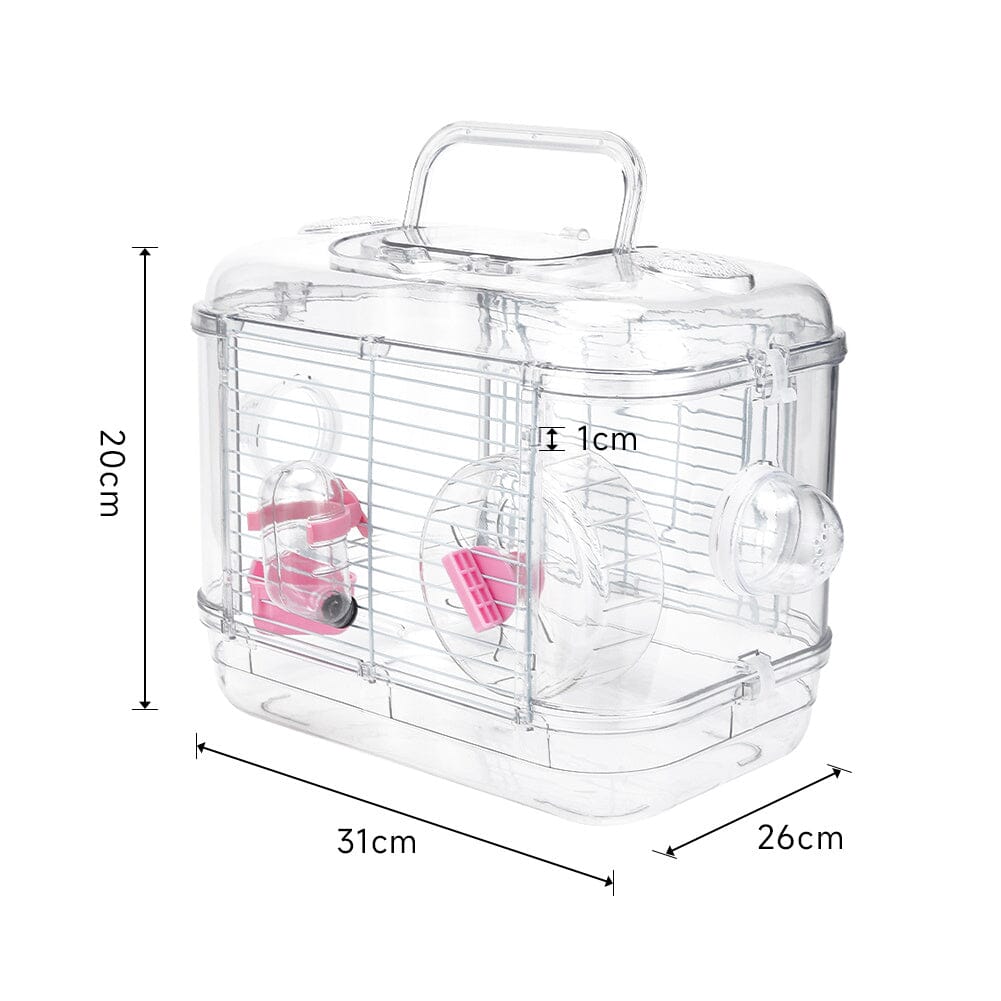 Portable Transparent Hamster Cage