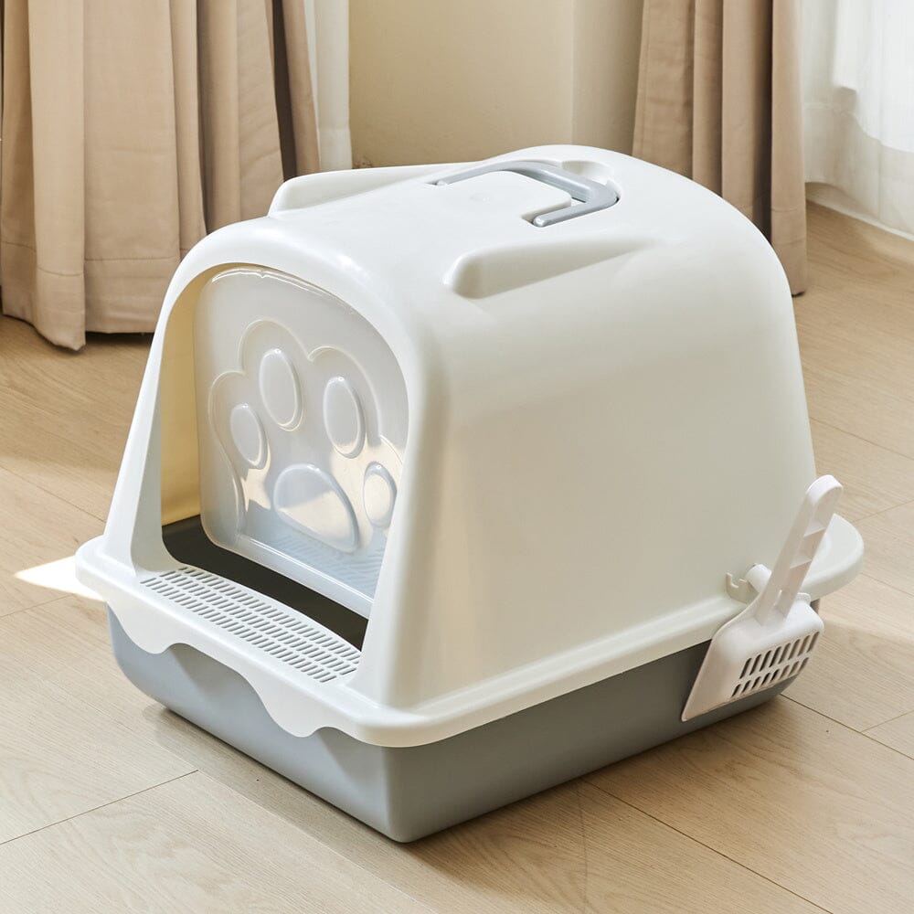 Large Enclosed Cat Litter Box: Odor Control and Spill Prevention