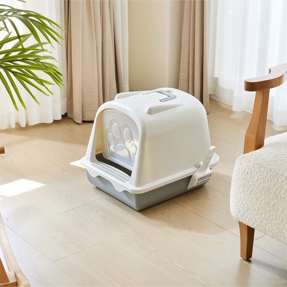 Large Enclosed Cat Litter Box: Odor Control and Spill Prevention