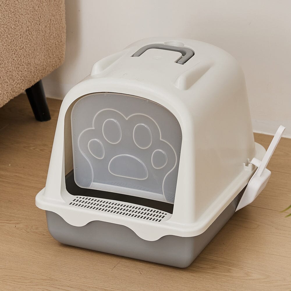 Large Enclosed Cat Litter Box: Odor Control and Spill Prevention