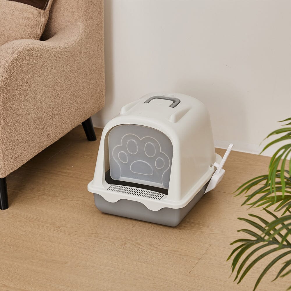 Large Enclosed Cat Litter Box: Odor Control and Spill Prevention