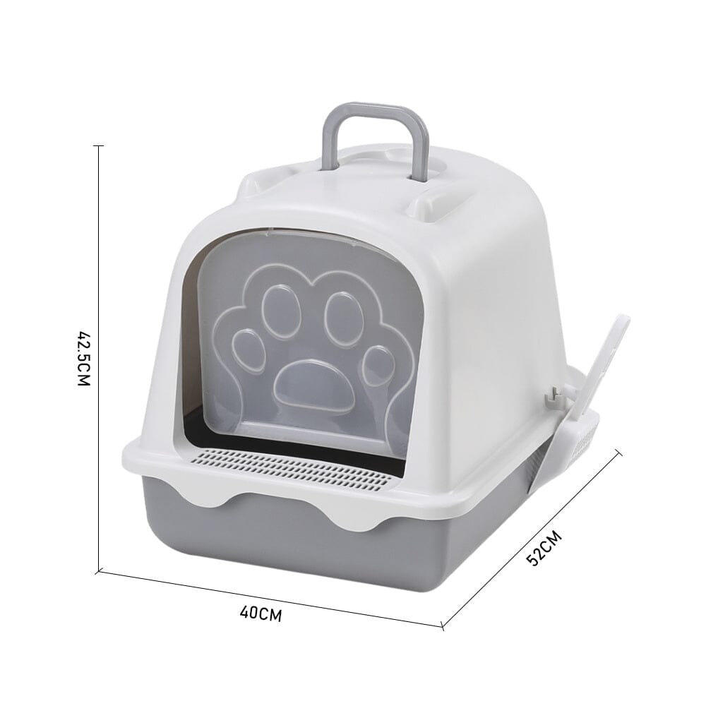 Large Enclosed Cat Litter Box: Odor Control and Spill Prevention