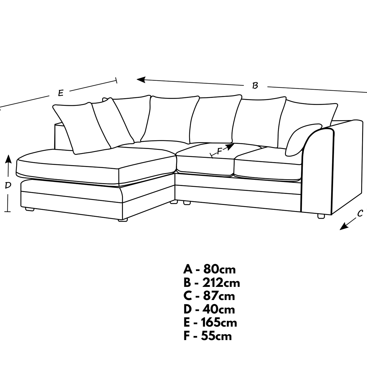 Arabia Crushed Velvet Corner Sofa - Silver, Black, Mink