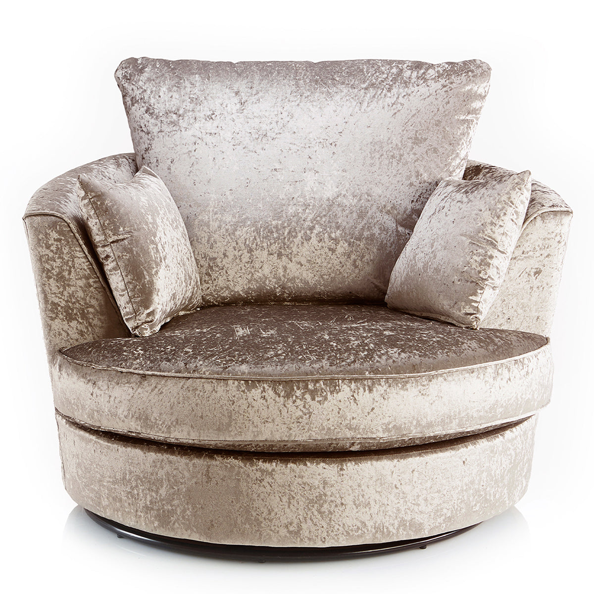 Arabia Crushed Velvet Corner Sofa - Silver, Black, Mink