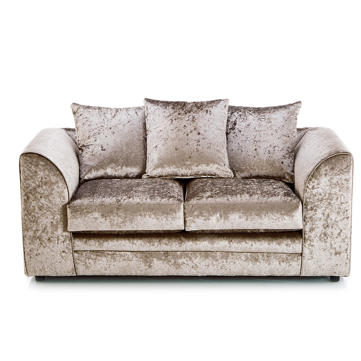 Arabia Crushed Velvet Corner Sofa - Silver, Black, Mink
