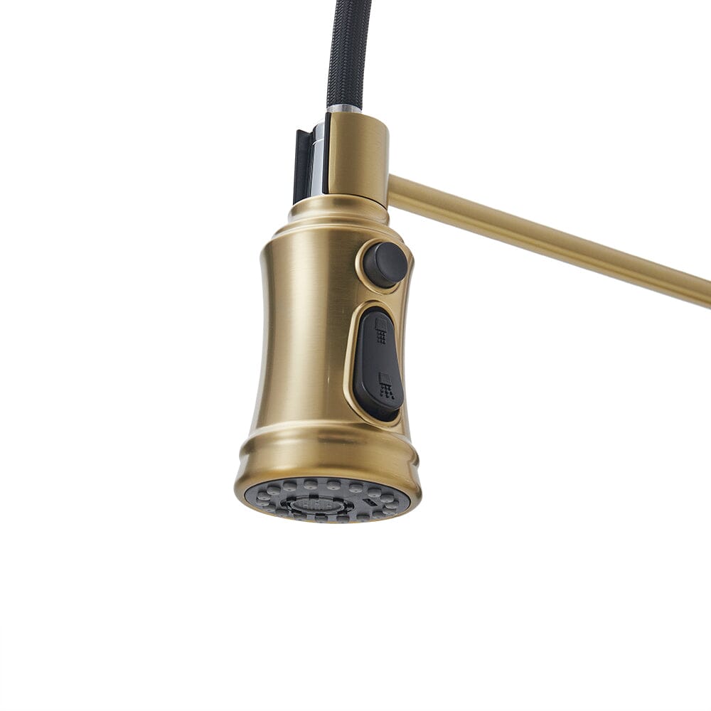 Single Handle Kitchen Faucet with Spring Spout