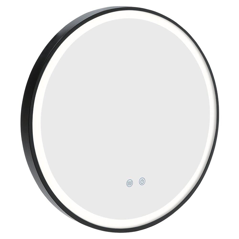 Round Metal Framed LED Wall Mirror