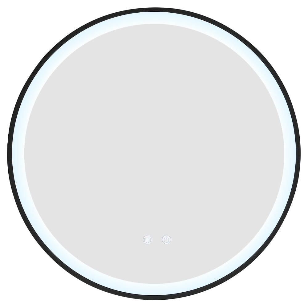 Round Metal Framed LED Wall Mirror