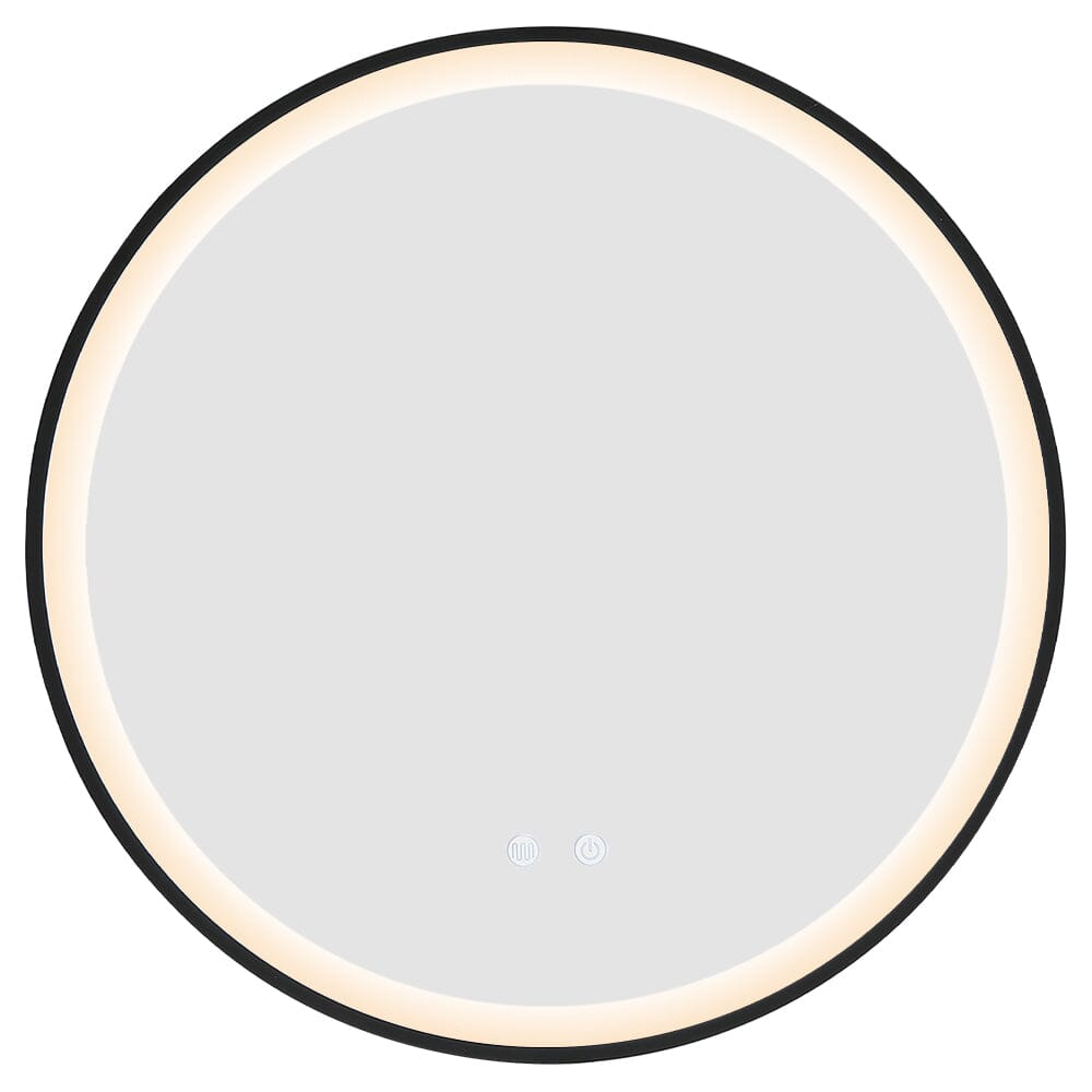 Round Metal Framed LED Wall Mirror