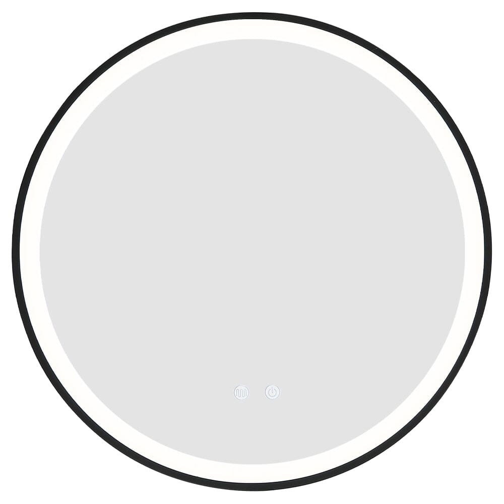 Round Metal Framed LED Wall Mirror