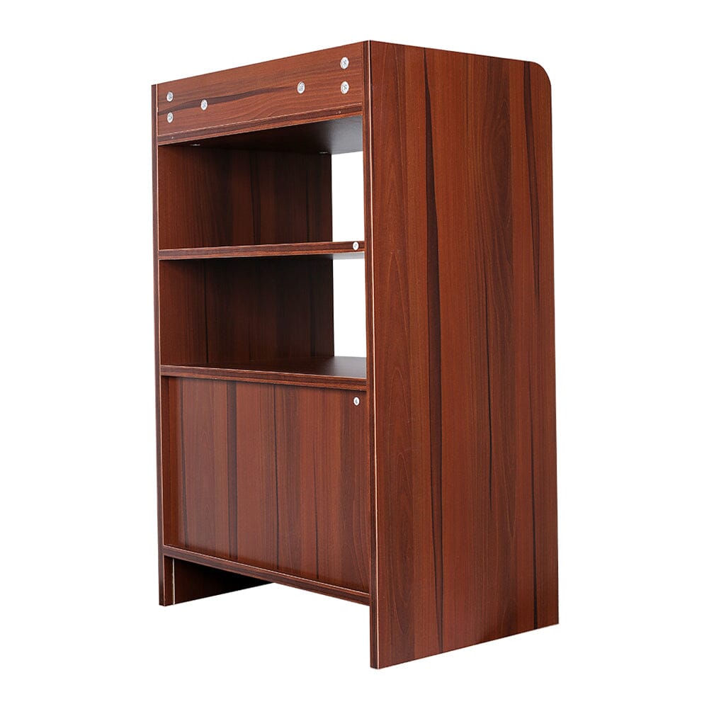 80cm H Contemporary Wooden Sideboard Cabinet with Open Storage