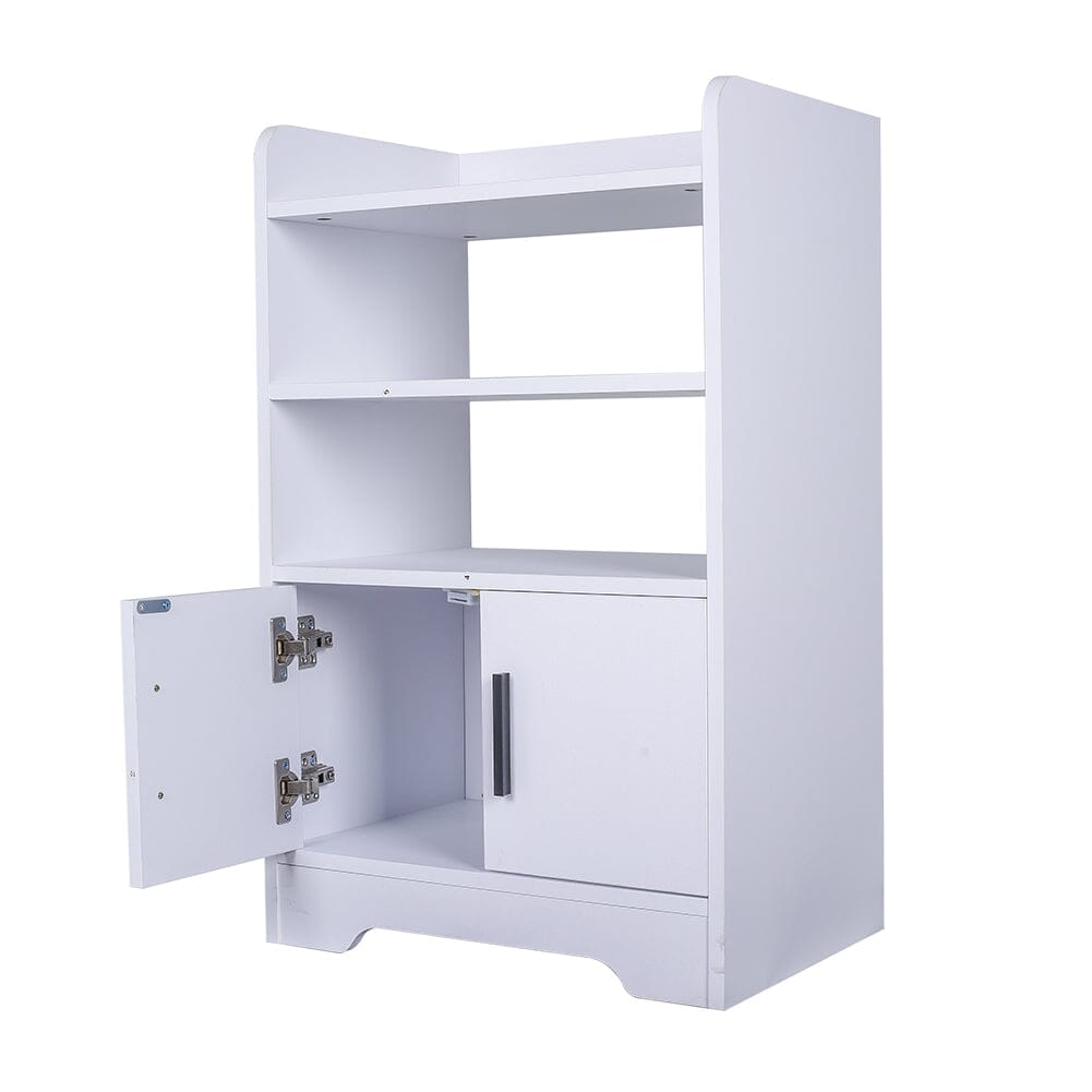 80cm H Contemporary Wooden Sideboard Cabinet with Open Storage