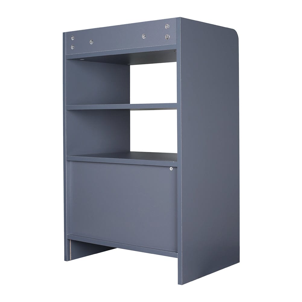 80cm H Contemporary Wooden Sideboard Cabinet with Open Storage