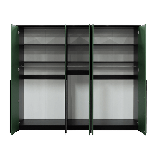 White Hinged Door Wardrobe 255cm – EVERTON D5
