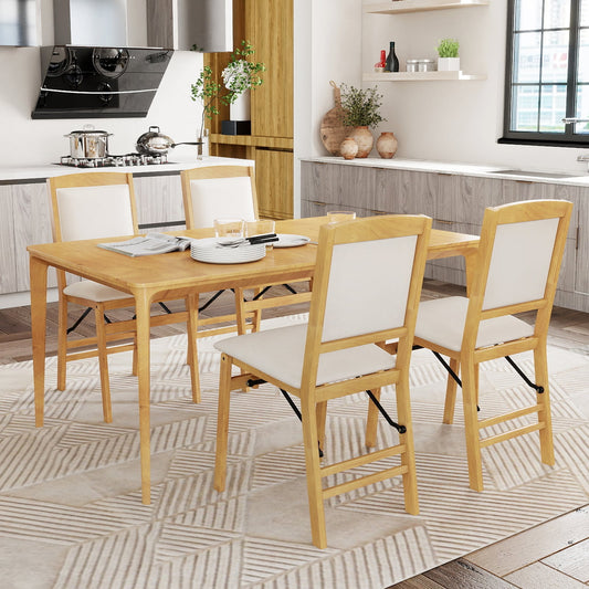 Dining Chair Set of 4 in Beige, image 2