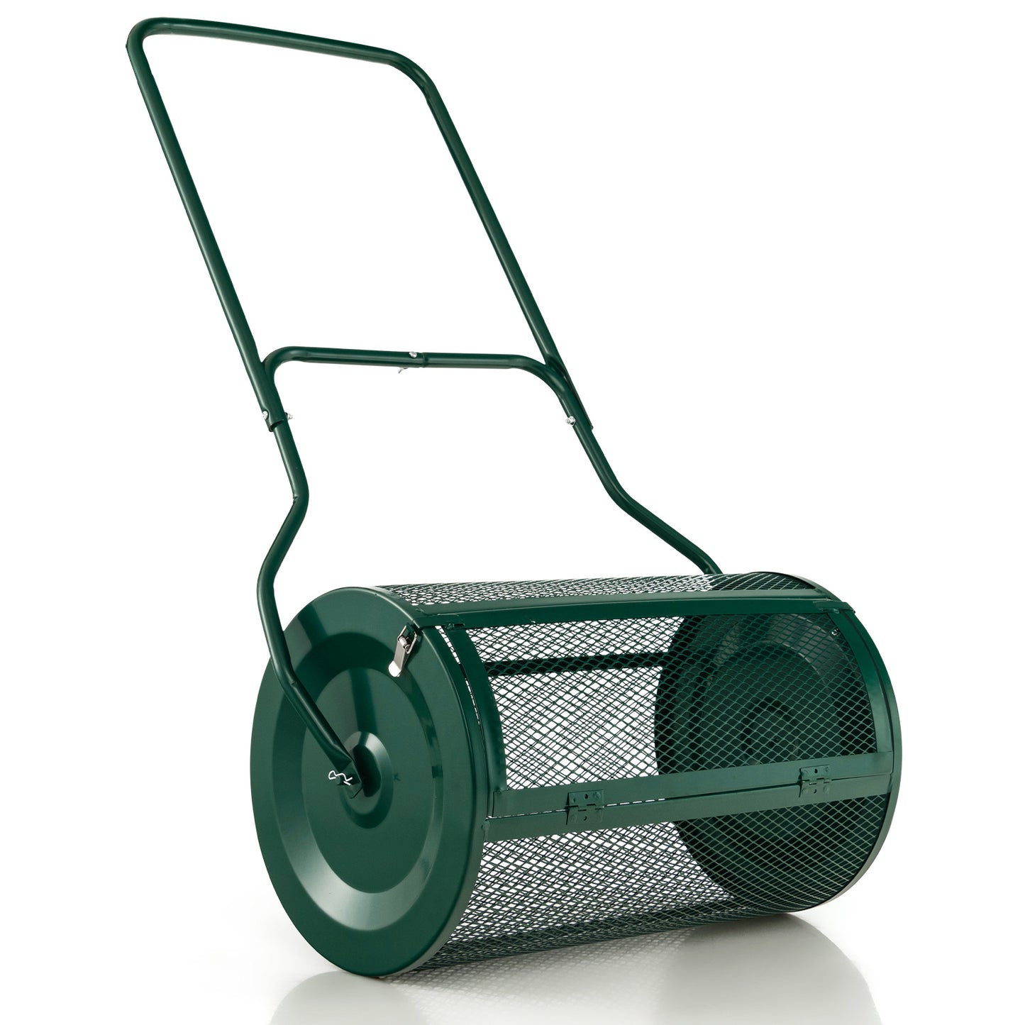 Ergonomic 2-in-1 Lawn Care Bundle: Deep Aerator Tool + U-Handle Compost Spreader for Fertile Soil