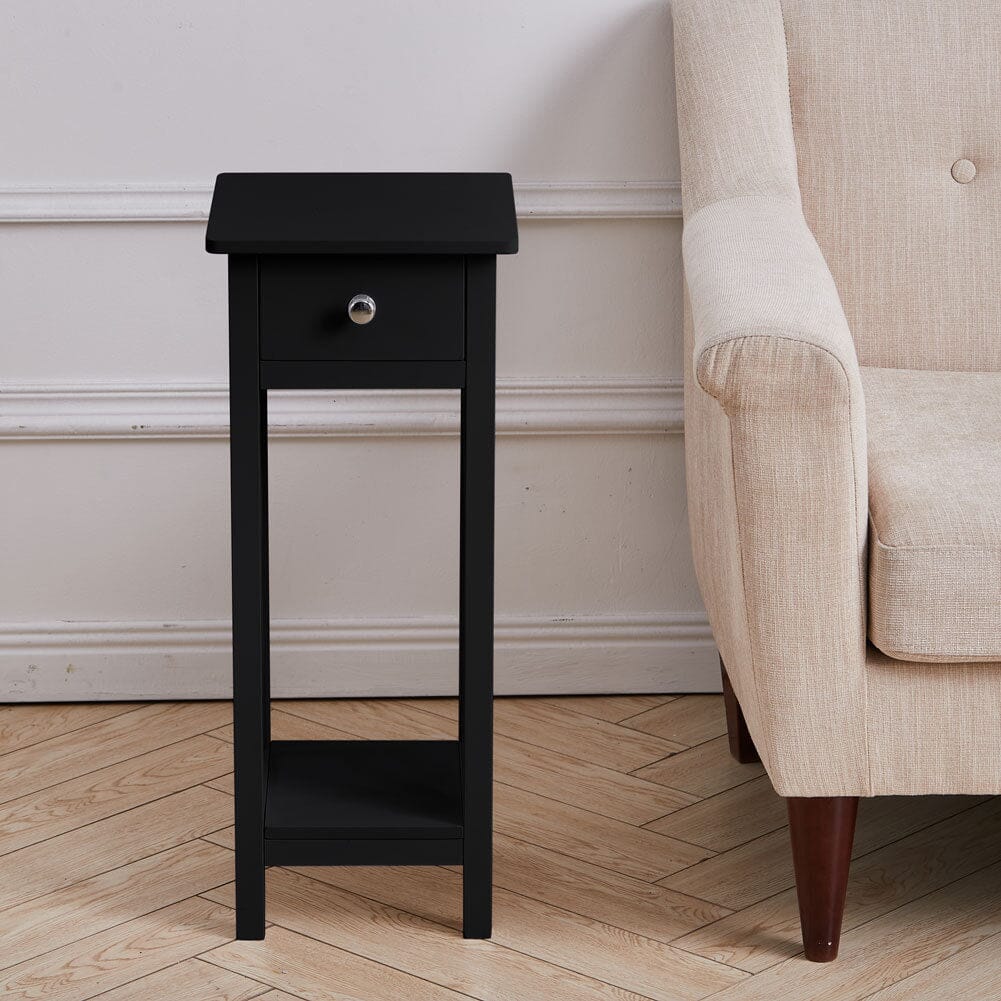 Minimalist Wooden One-Drawer Slim Console Table