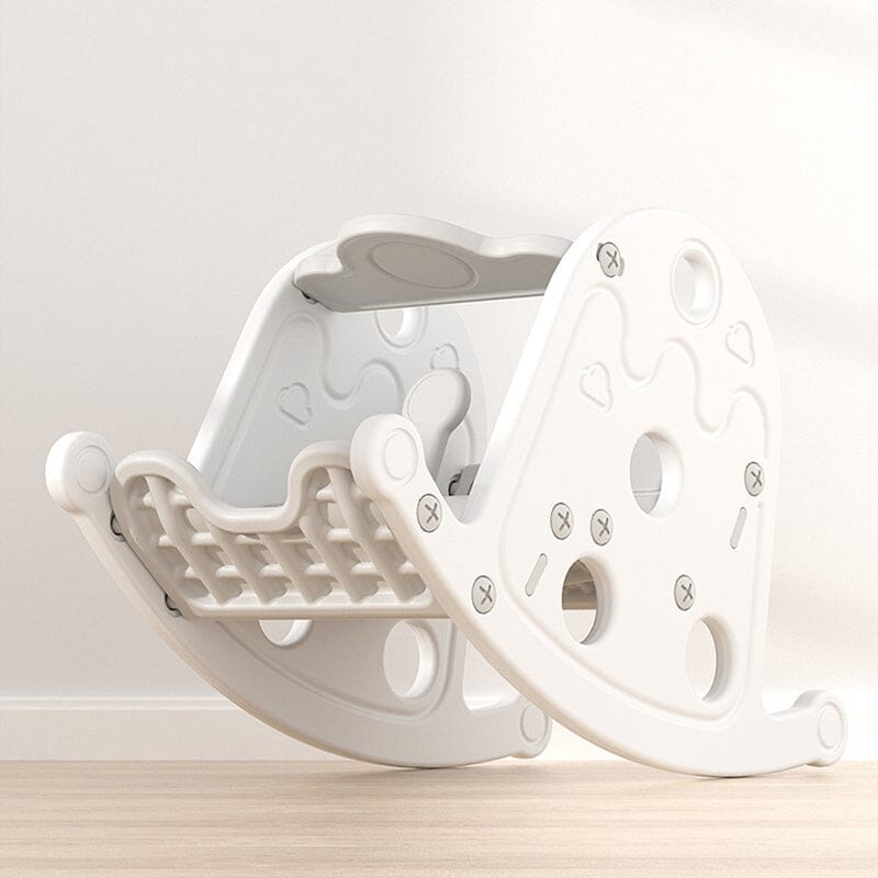 Grey Floor Standing Toddler Rocking Chair Plastic Toy