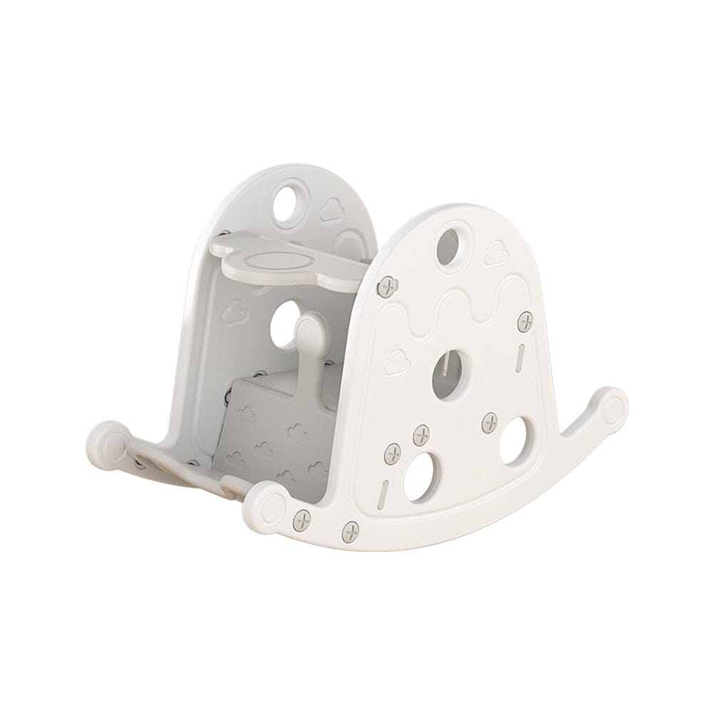 Grey Floor Standing Toddler Rocking Chair Plastic Toy