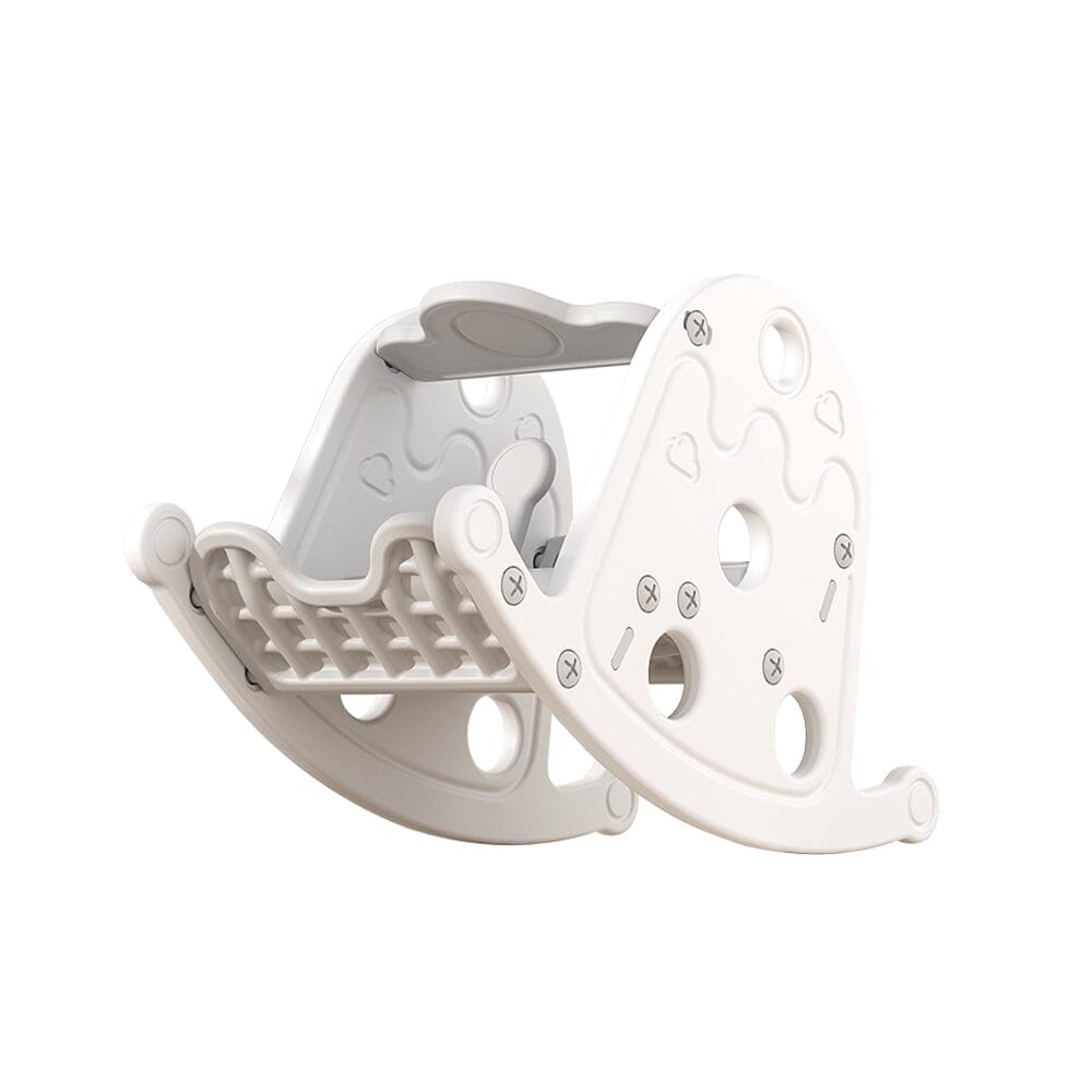 Grey Floor Standing Toddler Rocking Chair Plastic Toy