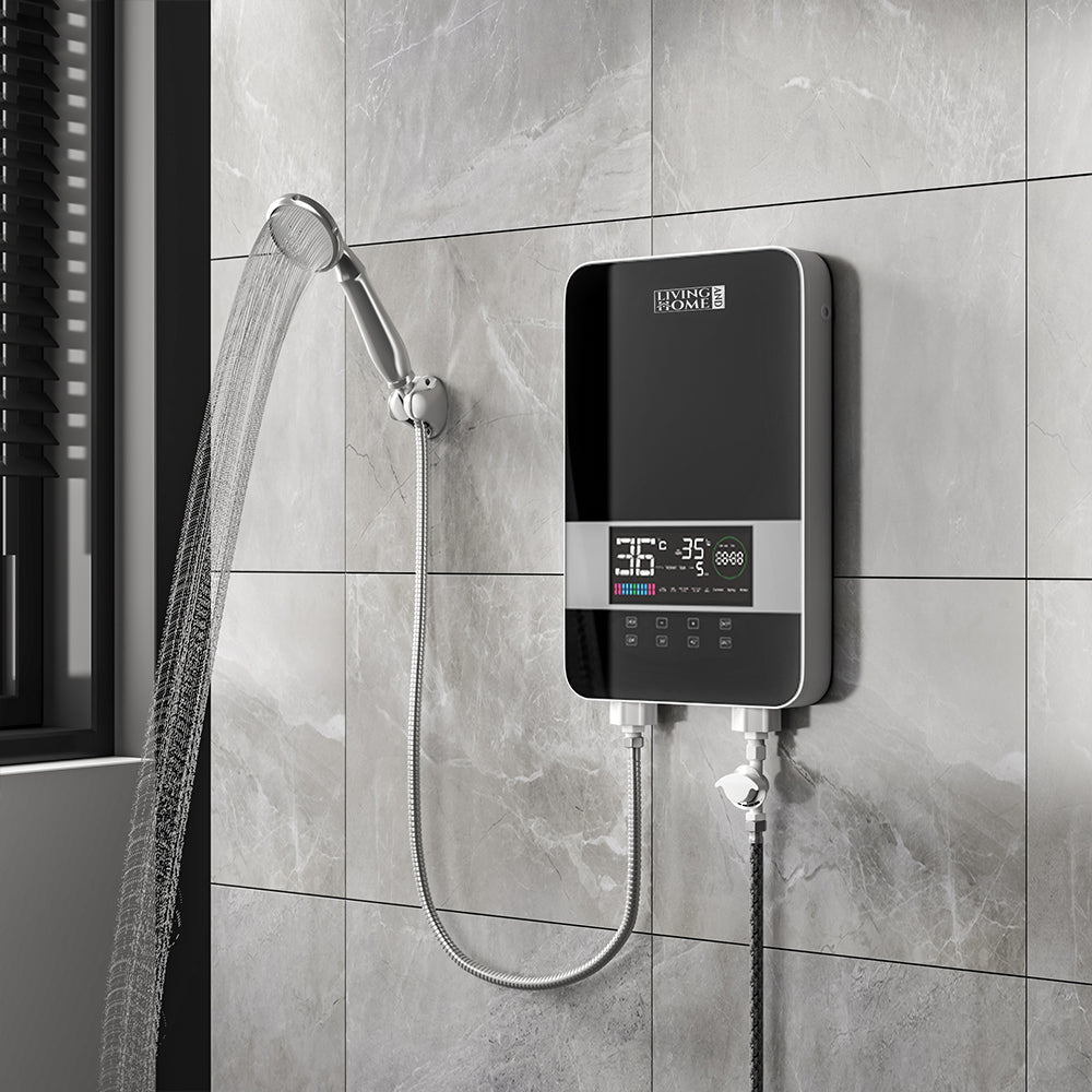 8kW Bathroom Electric Instant Hot Water Heater Tankless with Shower Kit