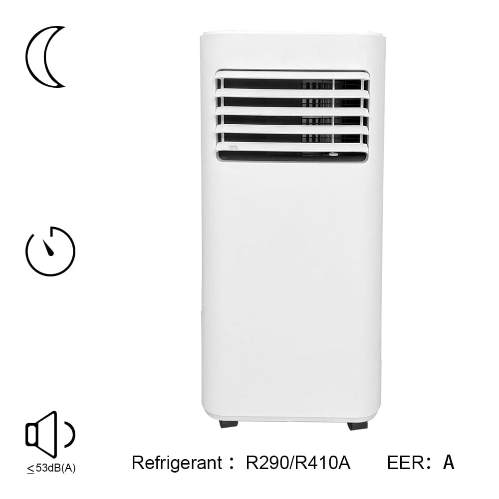 7000 BTU Silent Portable Air Conditioner with Remote Control