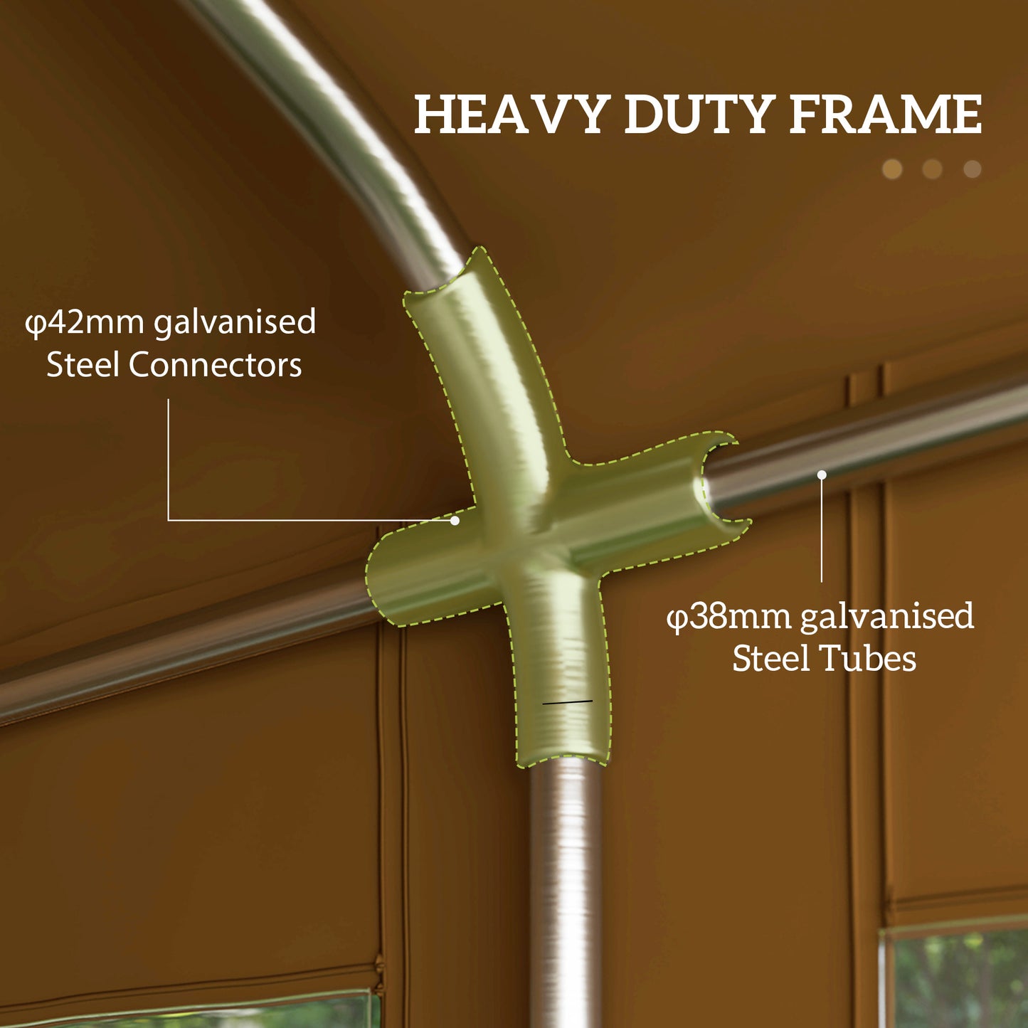 Outsunny 6m x 4m namiot imprezowy namiot weselny baldachim, rozkładana altana ze ścianami bocznymi, drzwiami, oknami, ocynkowana altana ogrodowa na imprezy, wydarzenia, żółty