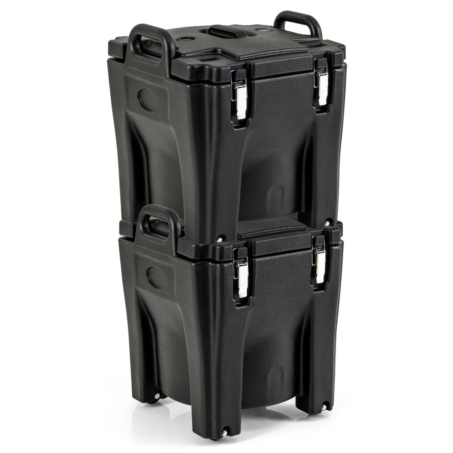 30L Portable Food Warmer with Stainless Steel Barrel for Catering Banquets Parties Camping-Black