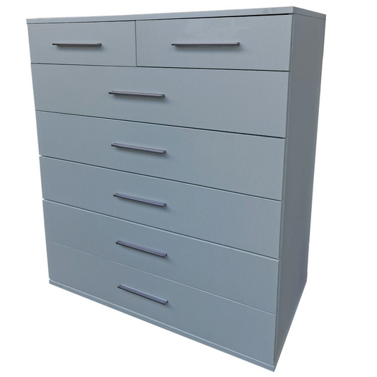 Grey Chest of Drawers TOKYO Large Chest, 7 Drawers