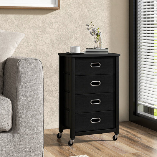 Mobile Filing Cabinet with 4 Drawers