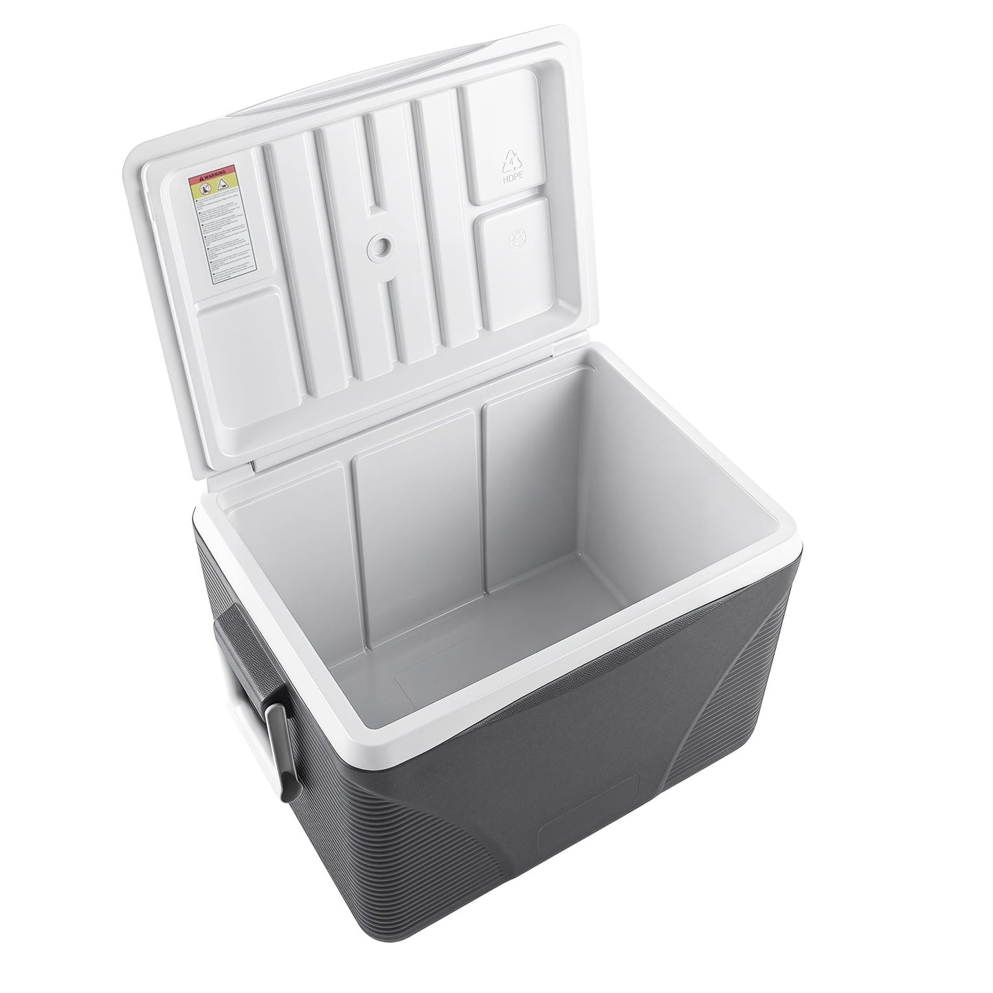 Heavy Duty Injection Molded Cooler with Cup Holders for Outdoor Use-Black