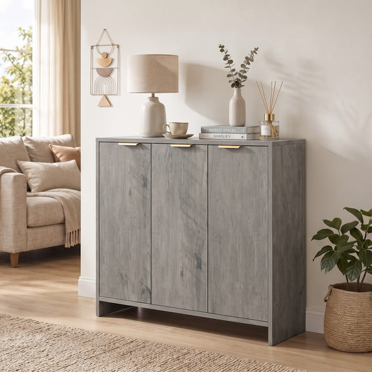 HOMCOM Sideboard Cabinet in Grey, image 2