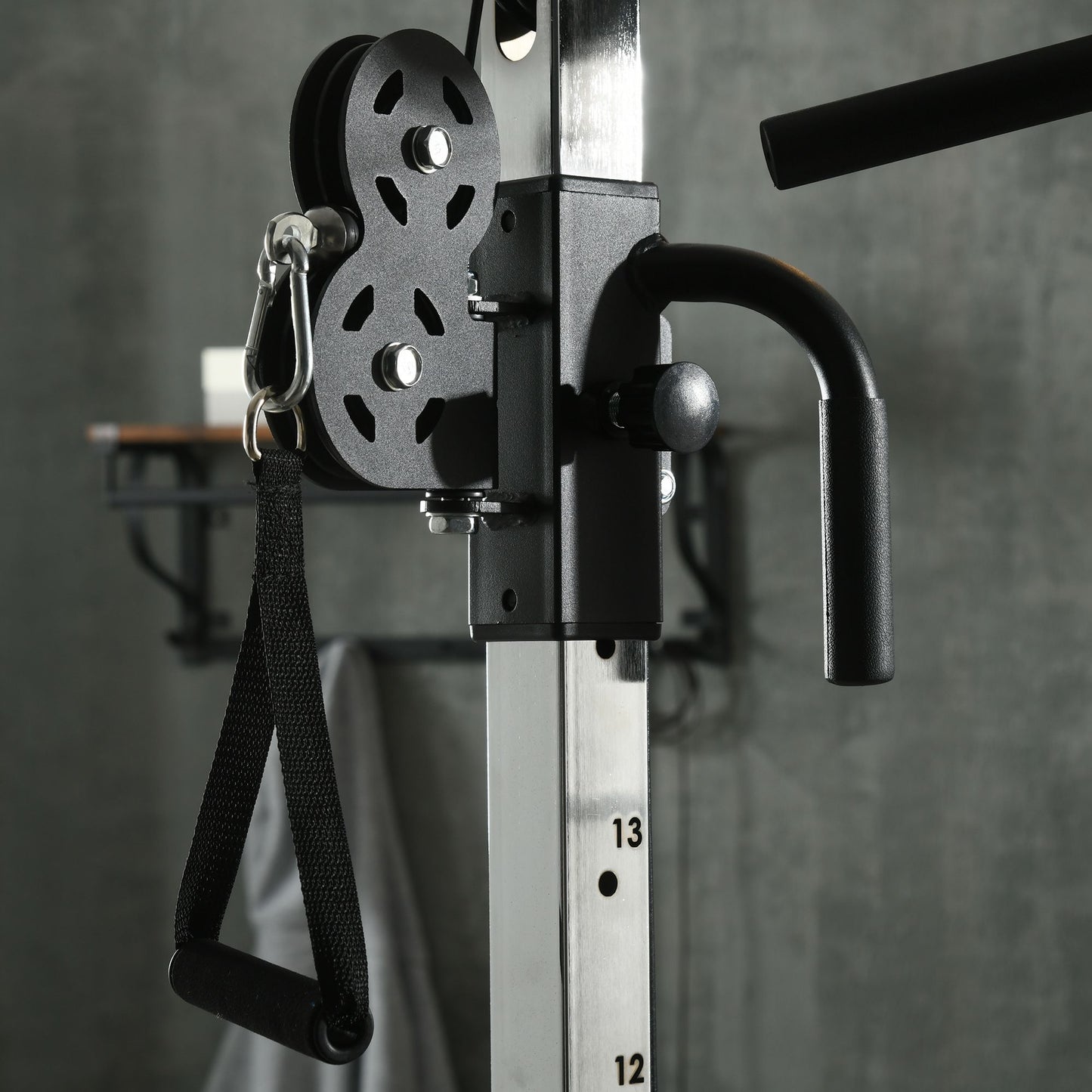 SPORTNOW Home Gym Machine, Multifunctional Gym Equipment with High and Low Pulleys, Pull Up Bar, 15-Position Adjustable Strength Training Workout Station for Full Body Fitness