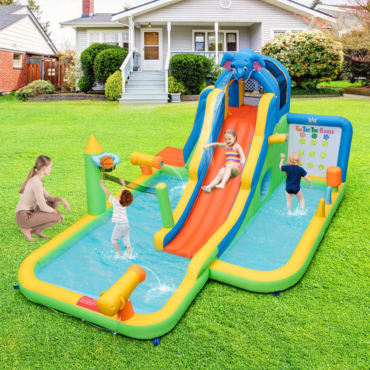 Inflatable Water Slide Giant Water Park for Kids Backyard Fun