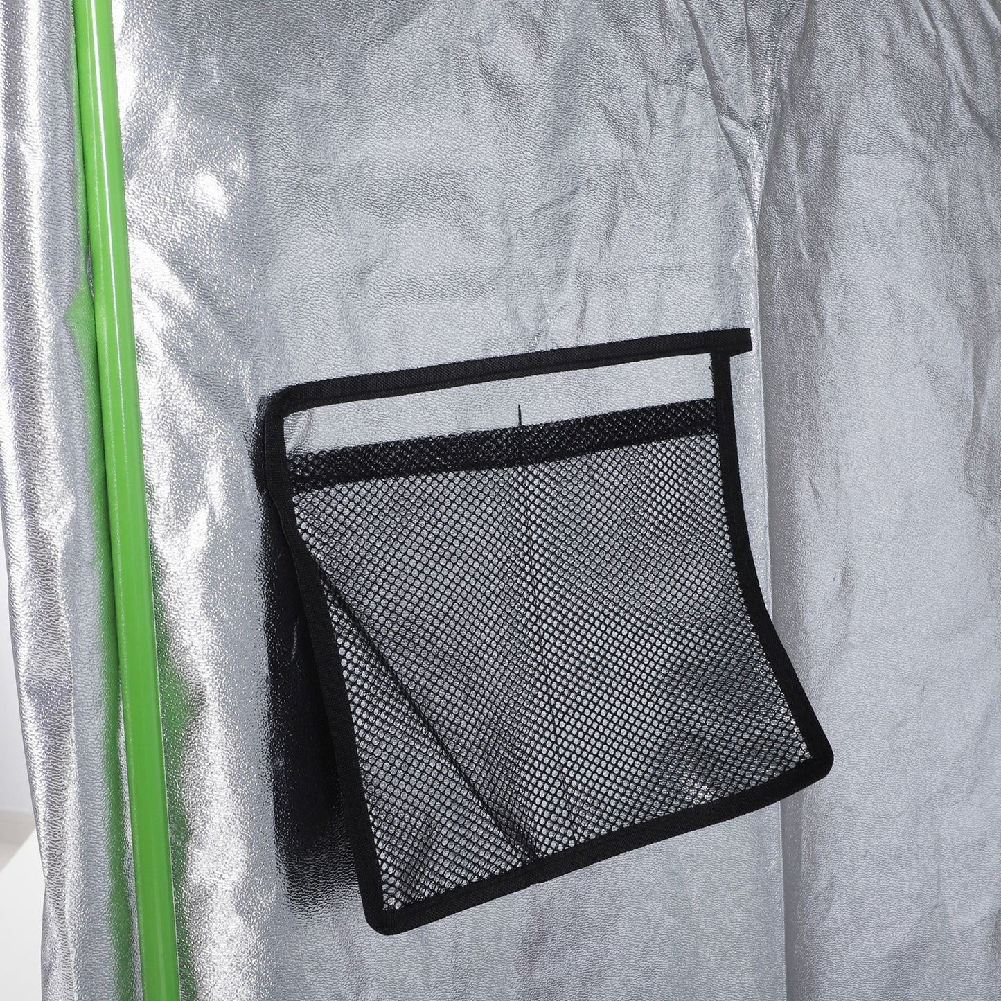Outsunny Mylar Hydroponic Grow Tent with Adjustable Vents and Floor Tray for Indoor Plant Growing, 80 x 80 x 160cm