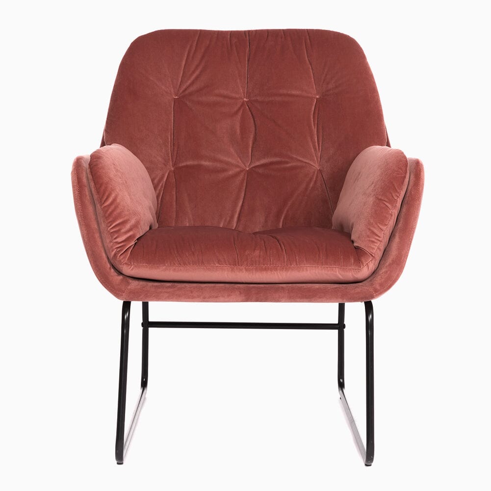 75cm Wide Faux Leather Armchair Double Layer Padded Occasional Chair