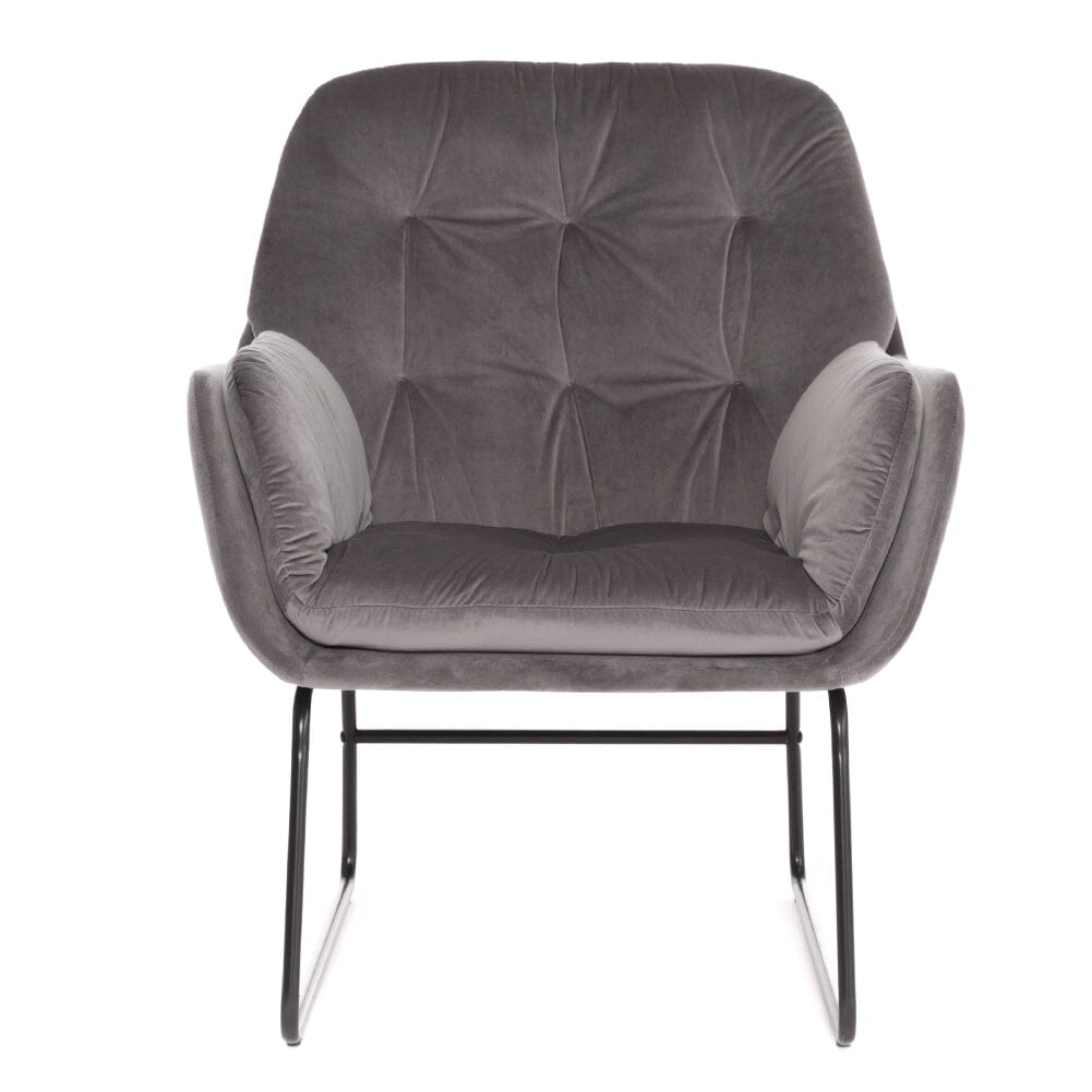 75cm Wide Faux Leather Armchair Double Layer Padded Occasional Chair