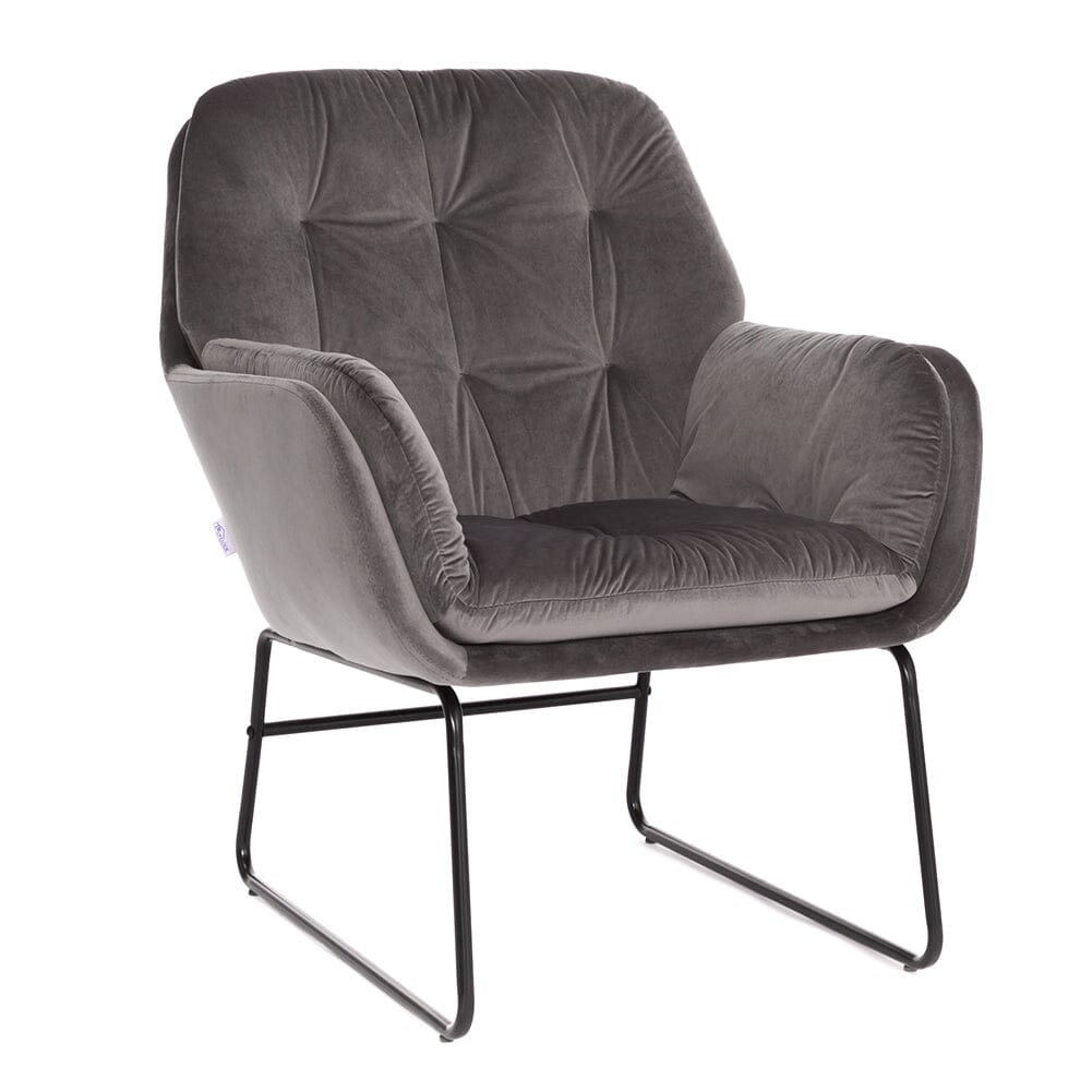 75cm Wide Faux Leather Armchair Double Layer Padded Occasional Chair
