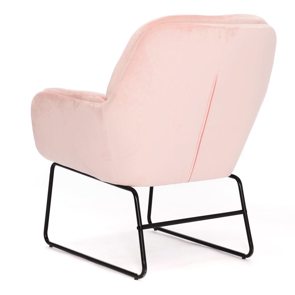 75cm Wide Faux Leather Armchair Double Layer Padded Occasional Chair